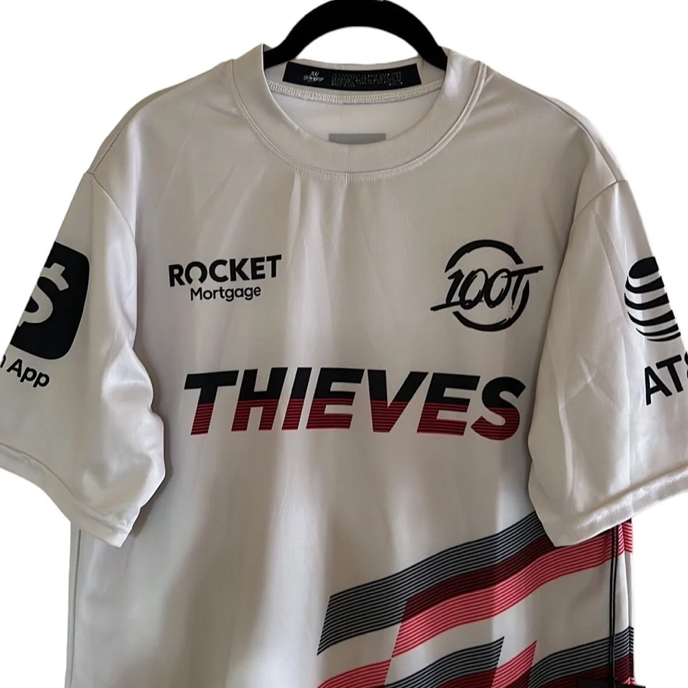 〰️ 100 Thieves Valorant Esports Gaming Jersey〰️ - Picture 3 of 9
